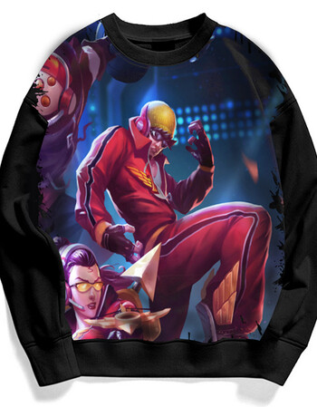 卫衣外套 圆领套头盲僧 lol衣服 李青 龙的传人 至高之拳 黑-李青-skt