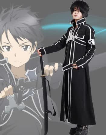 珂樊图刀剑神域桐人cos服黑剑动漫cosplay服装全套男周边同款衣服演出