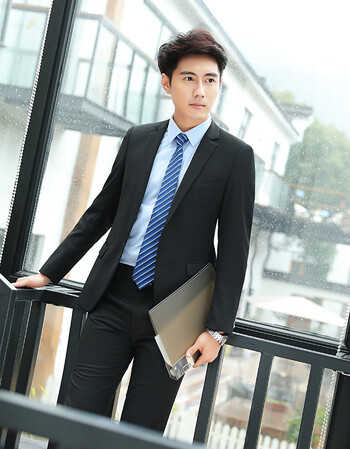 公务员面试服装男女工作服三件套职业西装女套装销售经理正装 男一扣