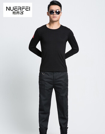 短袖纯棉t恤保安作训服半袖夏装保安夏天工作制服套装男公安特勤警服