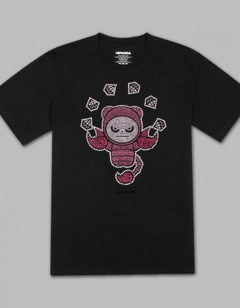 2018夏季新款青少年服饰 不死熊猫 设计潮牌 白色 m