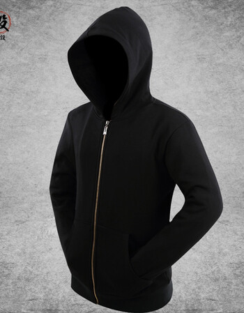 匿名者黑客组织刺客斗篷信条教条男中长款风衣带帽卫衣外套 空白无