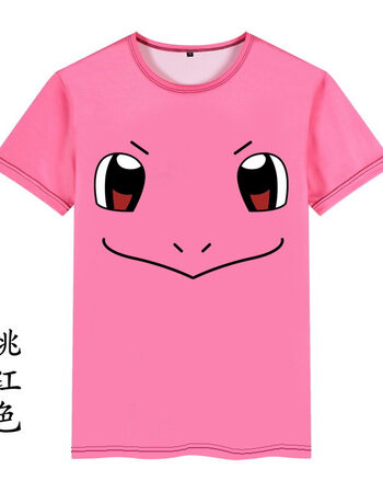 【2件8折】二次元卡通动漫妙蛙种子动漫表情印花t恤青少年夏季短袖