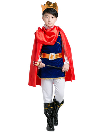 服装王子男童衣服宝宝cosplay国王装扮小男孩表演服饰 王子装扮140