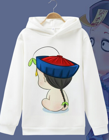 捡到一只小僵尸秋冬季僵小鱼男女情侣卡通动漫连帽卫衣服加绒加厚 7 m
