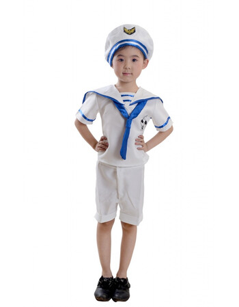 新款儿童小海军表演服装幼儿演出服男女童海军服水手小小兵合唱服