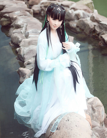 古莱登中国风日常汉服女襦裙古装仙女对襟齐胸广袖流仙裙唐装古代演出