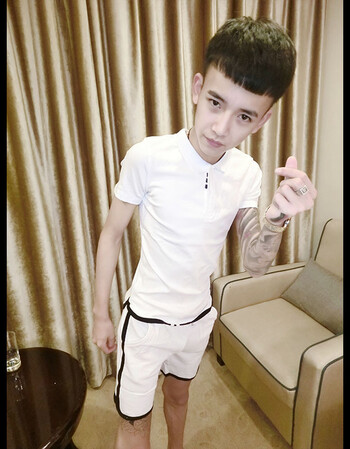 快手红人赵中阁同款休闲运动套装上衣短袖polo衫短裤运动套装男装