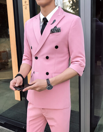粉色(单件西装) xxl【图片 价格 品牌 报价】-京东