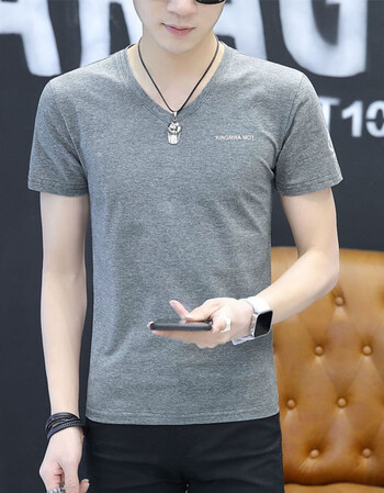 夏天短衫男生短袖t恤丅裇薄款半截袖体桖血上衣土18简约印花t 629深