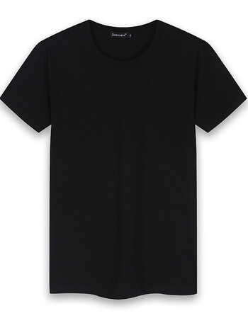 男士纯棉汗衫短袖t恤6xl特大码欧码特体半袖潮胖子宽松t恤男 黑色【净