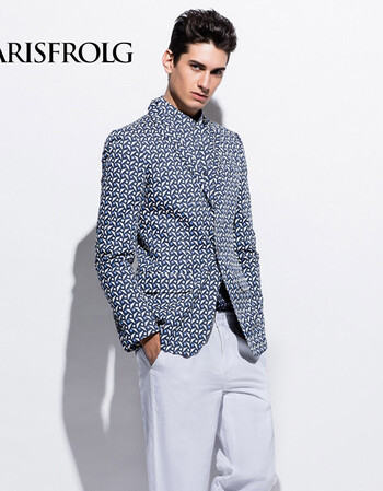 marisfrolg玛丝菲尔 时尚帅气翻领提花外套 春季男装新 花色 3/l/52