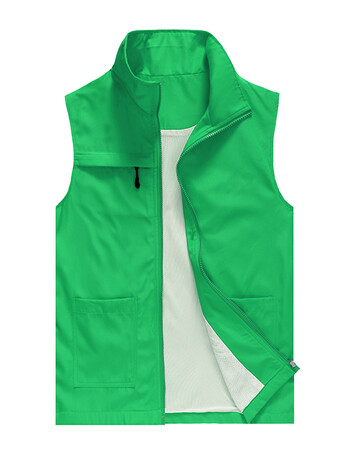 工装马甲定制志愿者工作服印字logo市义工背心广告活动马夹定做 绿色