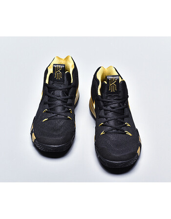 欧文4代黑人月篮球鞋ncaa黑白中国红鸳鸯全明星实战气垫战靴 黑金 36