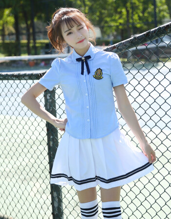 畢業照服高中學院風校服夏季英倫套裝中學生班服韓版jk制服學生服 女