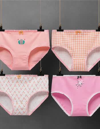 2018新品儿童内裤儿童内裤女三角纯棉中大童女童小学生宝宝1-3-4岁