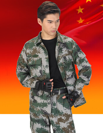 迷彩服套装男女特种兵夏季军装野战作训服陆军荒漠迷彩工作服 图片色