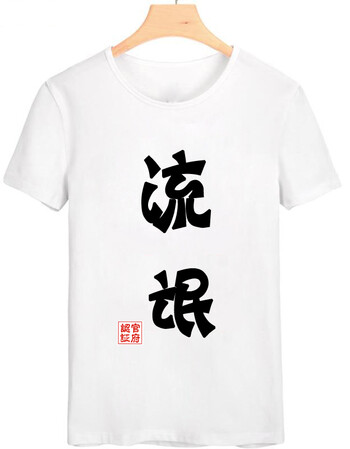 t恤男短袖搞怪搞笑女动漫带字创意嘻哈屌丝个性印花t桖 流氓【纯白】