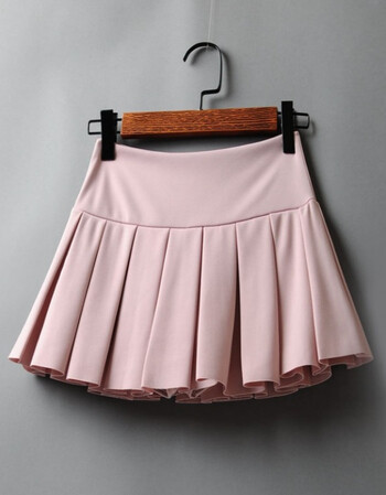 粉色(短版夏款裙长30厘米) m(1尺9到2尺腰)有安全裤