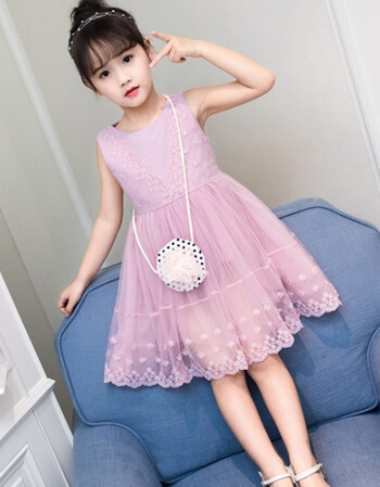 2018新款韩版公主裙儿童礼服蓬蓬裙小女孩洋气裙子女童连衣裙夏装