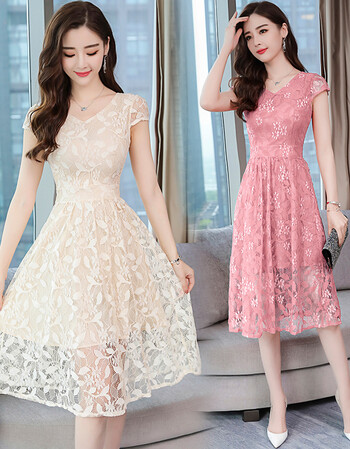 珂樊图名媛聚会小礼服正式场合端庄大气气质女神范衣服连衣裙夏韩版