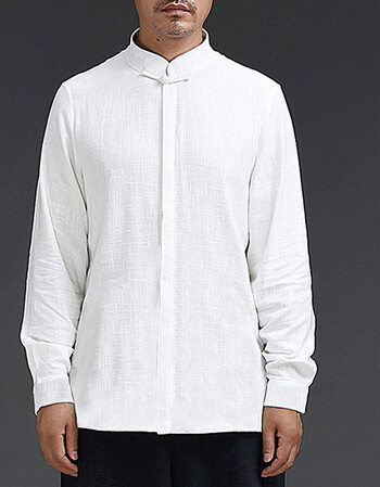 李小衣服唐装男青年咏春拳马褂功夫衫盘扣打底衬衫中国