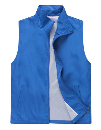 工作服马甲订做印制志愿者广告马甲定制印字印logo工装背心zyx 深蓝