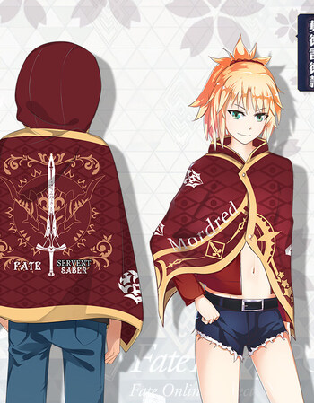 动漫衣服新品二次元动漫周边黑贞德披风斗篷 莫德雷德 均码送福袋