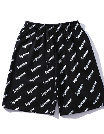 supreme潮牌联名lv裤子情侣五分短裤男女宽松休闲裤欧美潮superme