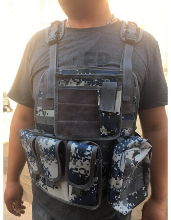 空军迷彩战术马甲特战背心可提供发票对公账号欢迎单位采购 空军迷彩