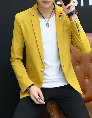 男装 西服 古莱登(godlike) 韩版男人英伦西装搭配的村衣简约百搭修身