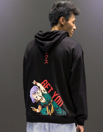 联名stnw特兰克斯潮流情侣装秋季ins超火潮牌卫衣男女款 黑色特兰克斯