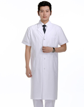 2018新款白大褂长袖 医生服 女男冬装实验服短袖药店美容院师护士服