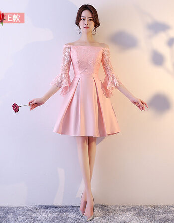 珂梵图伴娘礼服长款2019新款春季韩版粉色伴娘团姐妹裙修身宴会晚礼服