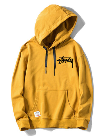 薄款连帽长袖联名superme官网旗舰店情侣外套supreme stussy-001黄色