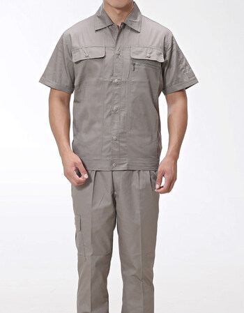 夏季工作服套装男长袖薄款夏天电工机修汽修服工装短袖夏装劳保服