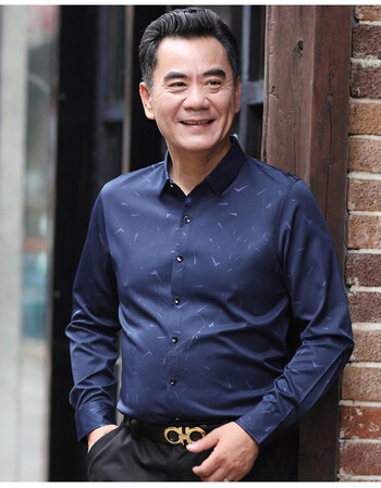 婚礼爸爸装秋装婚宴礼服中年结婚宴会新娘岳父衬衣父亲装婚庆男装