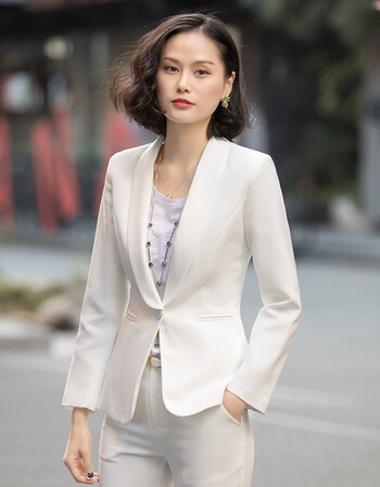 女士小西装套装女2018秋装新款简约气质职业装正装西服两件套工装