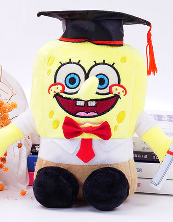 明黄色 博士海宝 约20厘米【不同卡通有所误差】