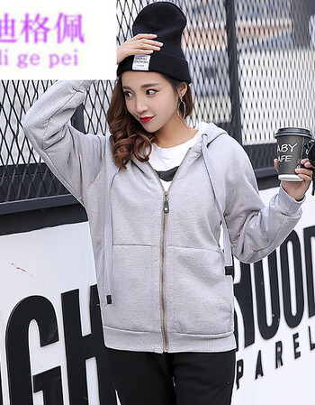 青少女中学生社会女生成人胖妹妹装短款外套女秋冬装2018新款初中学生