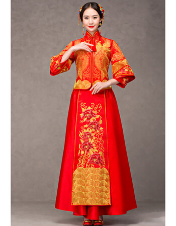 爱来敲门秀禾服喜服新娘中式结婚礼服嫁衣龙凤