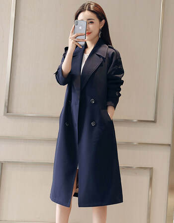 风衣中长款女装2018新款春秋装修身韩版秋天衣服时尚气质春季外套