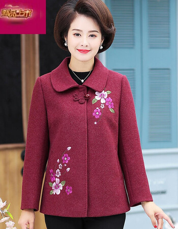 女装 中老年女装 wpkds ㊣【京东优选】妈妈外套女秋冬短款气质中年