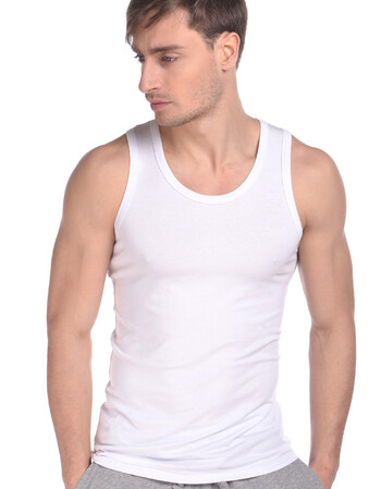 男士无袖宽肩背心t恤夏季男士莫代尔修身圆领篮球坎汗衫男弹性打底衫