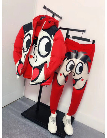 【旗舰店优选】 旺仔牛奶衣服棉服套 18冬季新款棉衣刺绣装学生网红