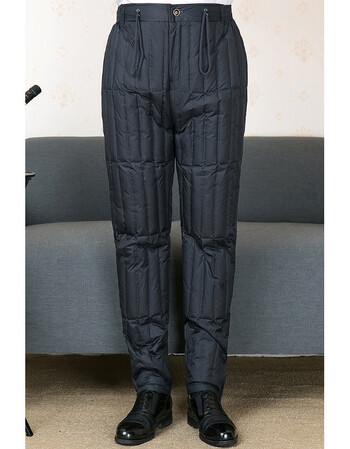 男式羽绒裤内穿高腰加厚保暖大码男款冬季老人棉裤中老年男士爸爸 601