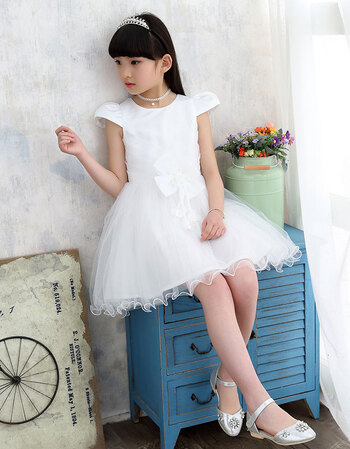 女童连衣裙夏2017夏季款童装公主裙儿童衣服学院风小女孩裙子 白色