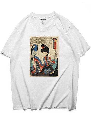 jcmlgb潮牌联名款浮世绘艺女系列 夏季情侣装男女同款tee潮男圆领短袖