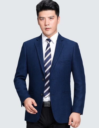波罗蒙柒 奢华大牌男装正品春秋新款男士修身羊毛呢休闲小西装英伦