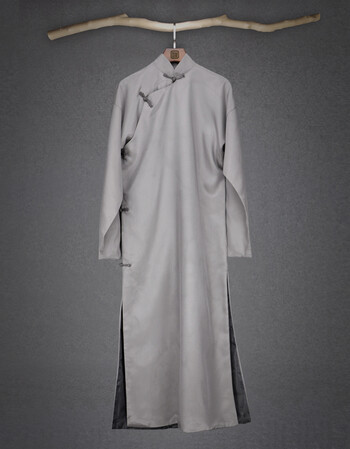 民国风长衫中式男装长袖先生复古唐装相声长袍大褂舞台男士演出服